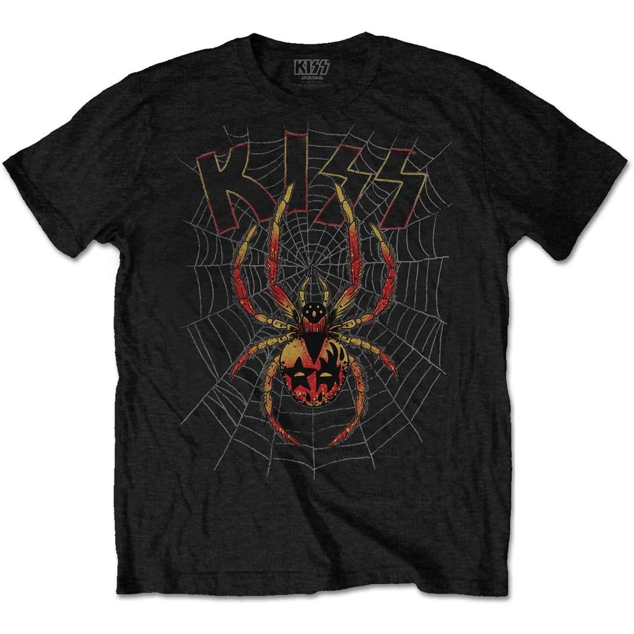 KISS Spider Web Kurzarm T-Shirt