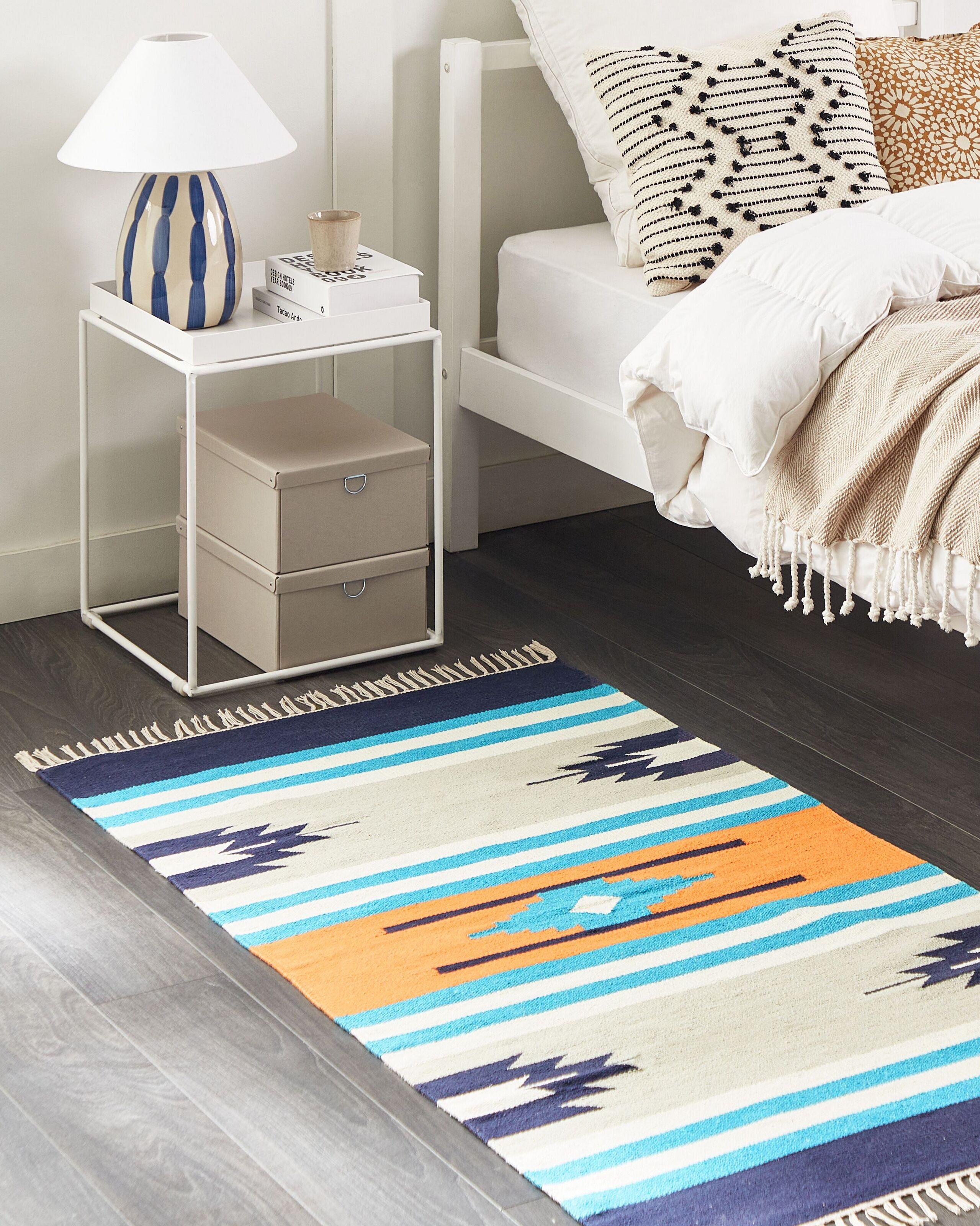 Beliani Teppich aus Baumwolle Klassisch NORATUS