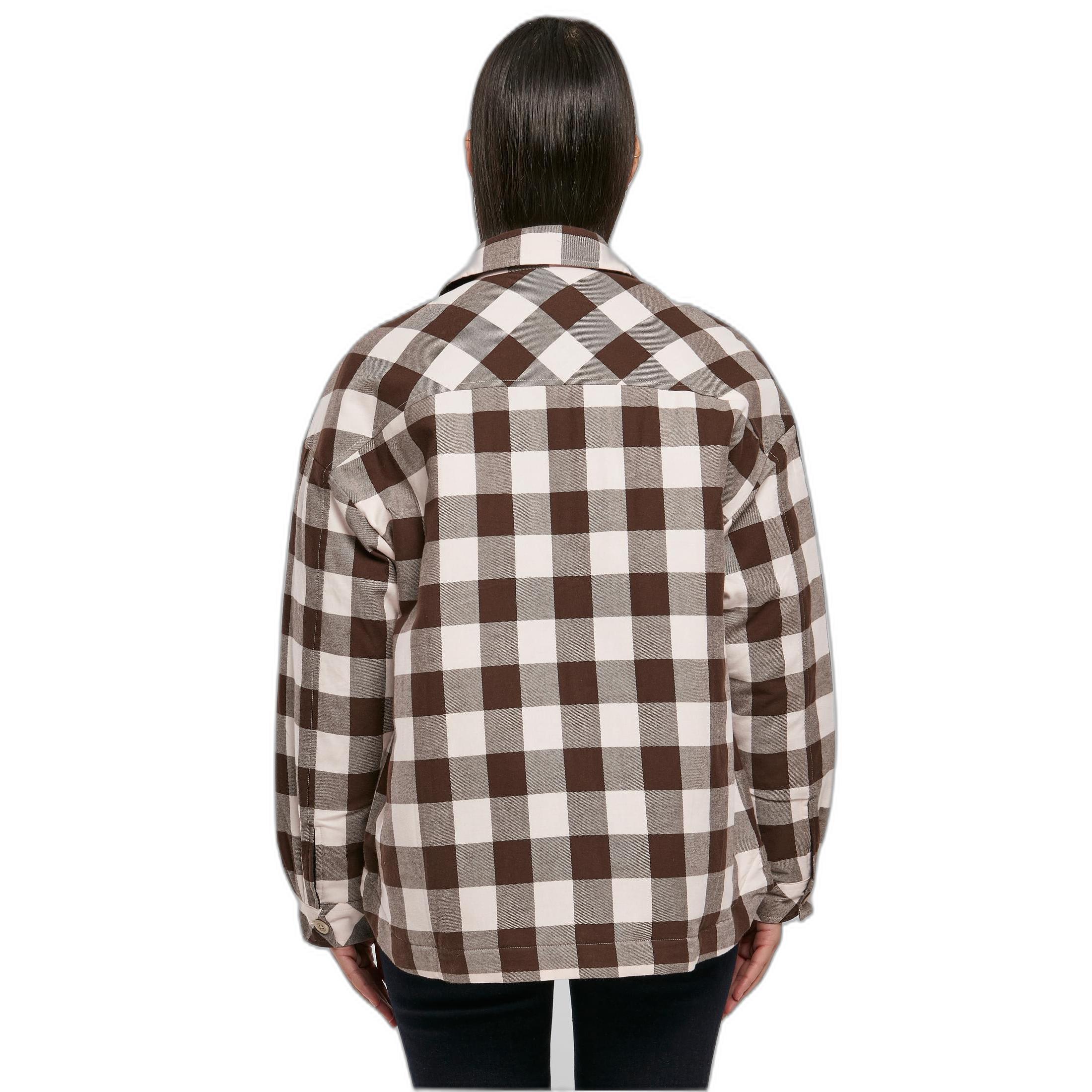 URBAN CLASSICS gepolstertes überhemd aus flanell für damen gt