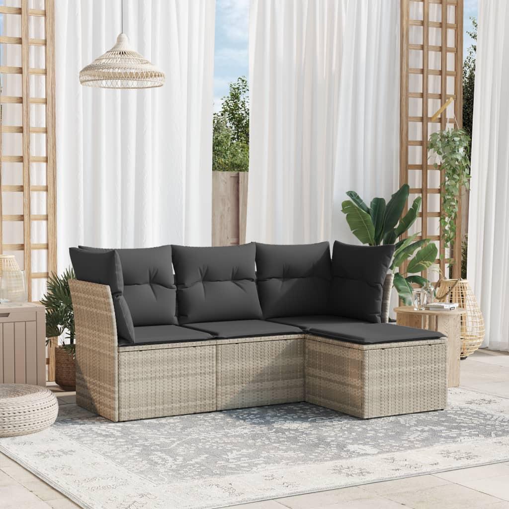 VidaXL Garten sofagarnitur poly-rattan