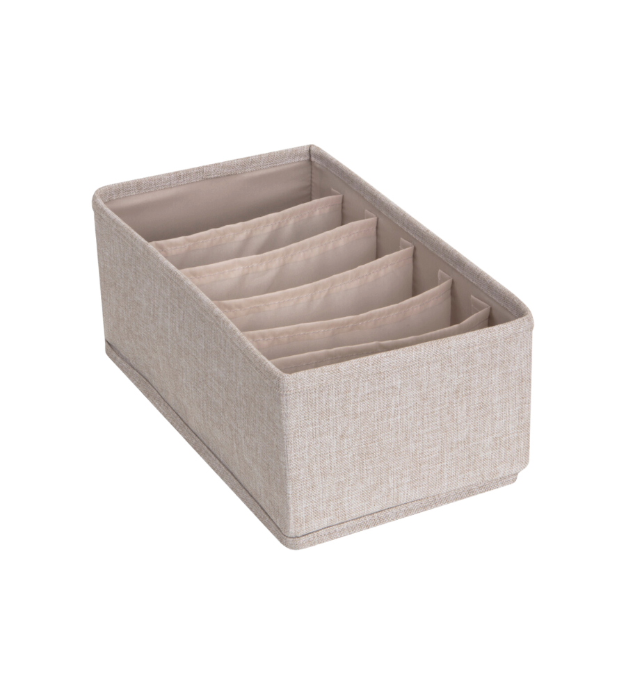 Bigso Box of Sweden SOFT Organizer Beige 6 Fächer schmal