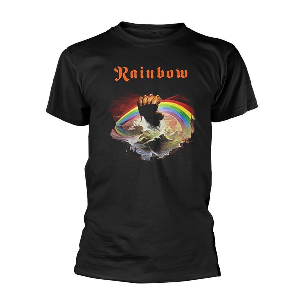 Rainbow Rising Grafikdruck T-Shirt