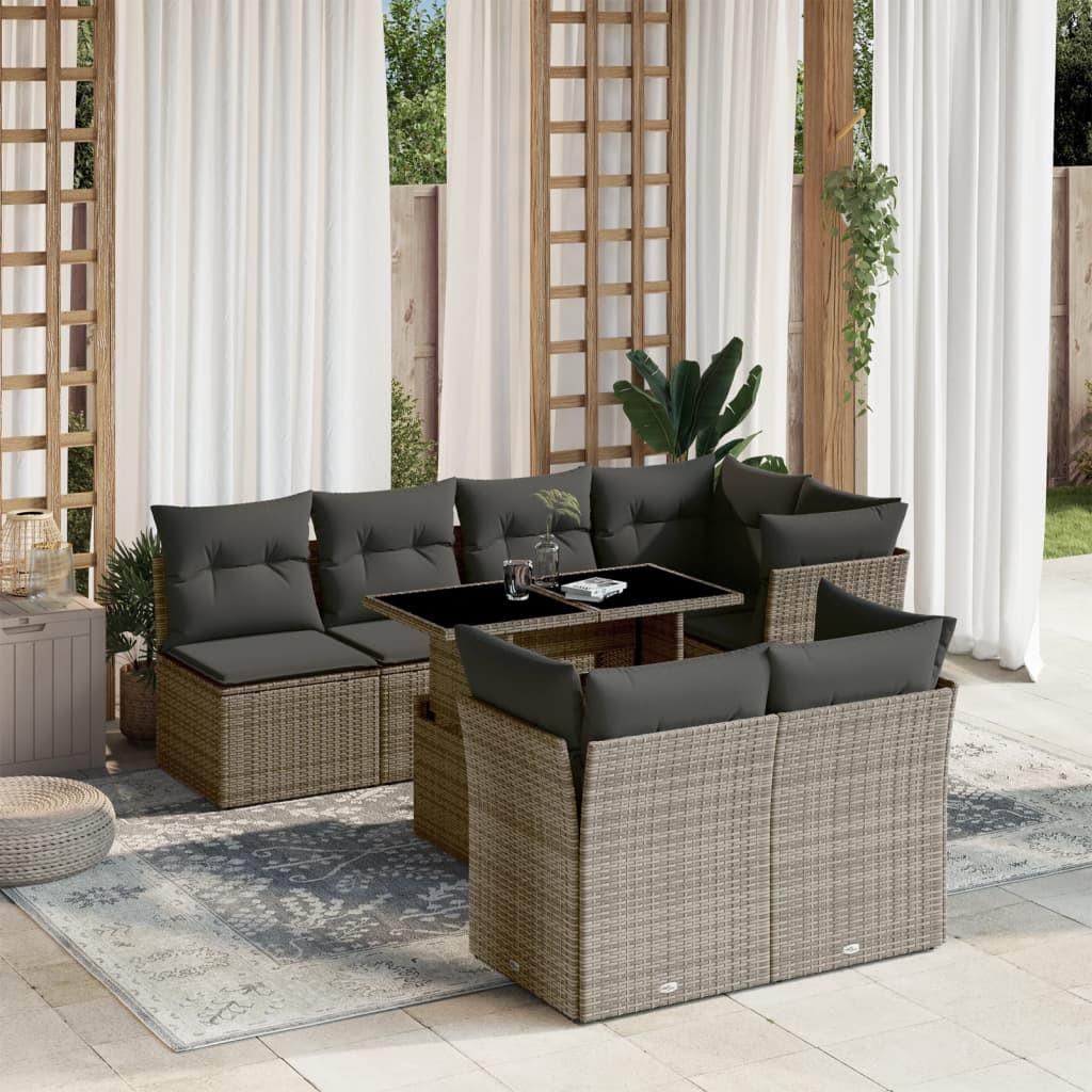 VidaXL Garten sofagarnitur poly-rattan