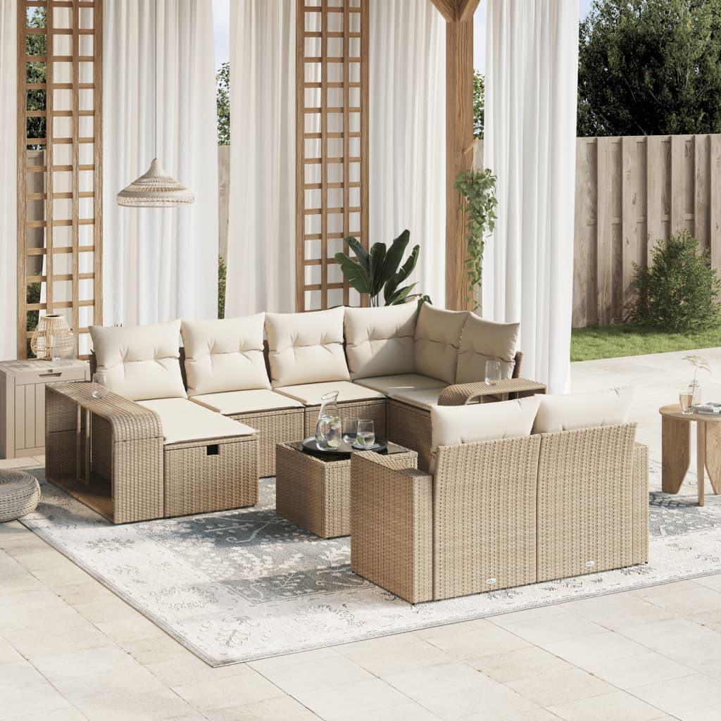 VidaXL Garten sofagarnitur poly-rattan