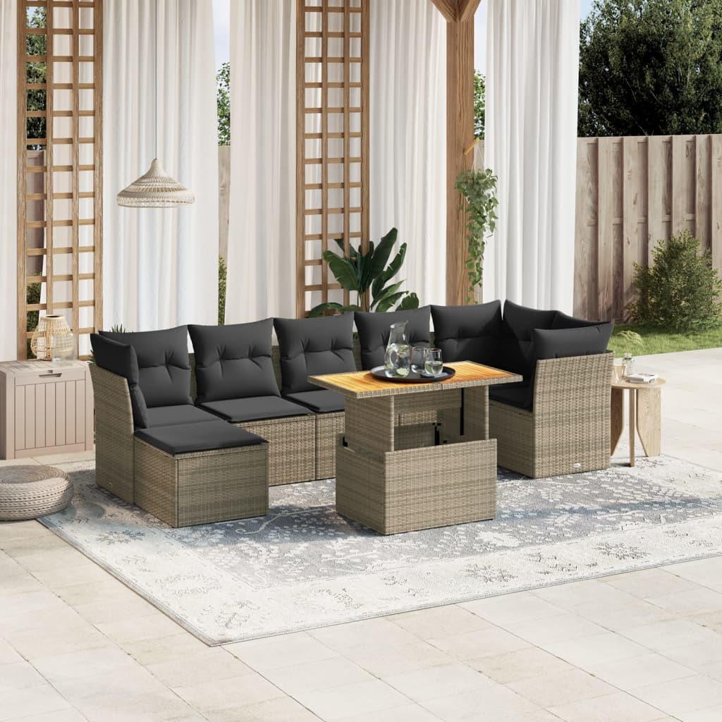 VidaXL Garten sofagarnitur poly-rattan
