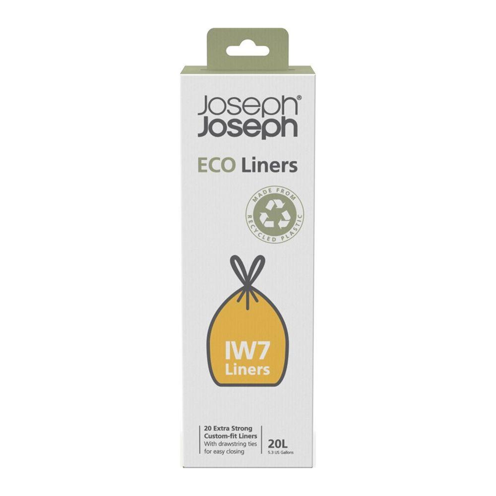 Joseph Joseph IW7 20 L Eco Müllbeutel Recycelte Müllbeutel 20erPack Grau