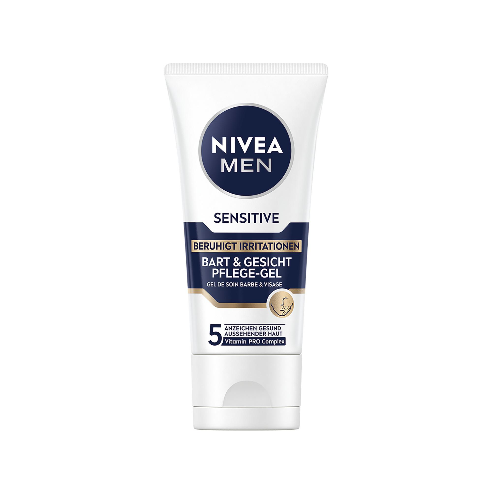NIVEA MEN Sensitive Bart & Gesicht Pflege-Gel