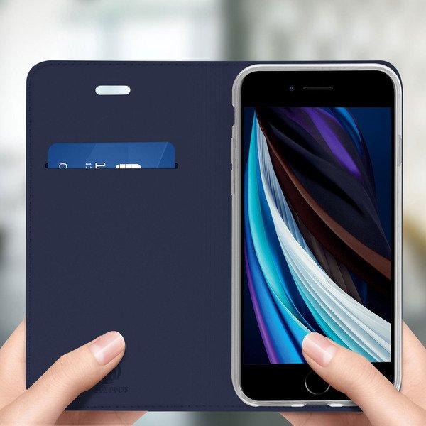 DuxDucis Klapphülle iPhone 7/8/SE 2020 Dunkelblau