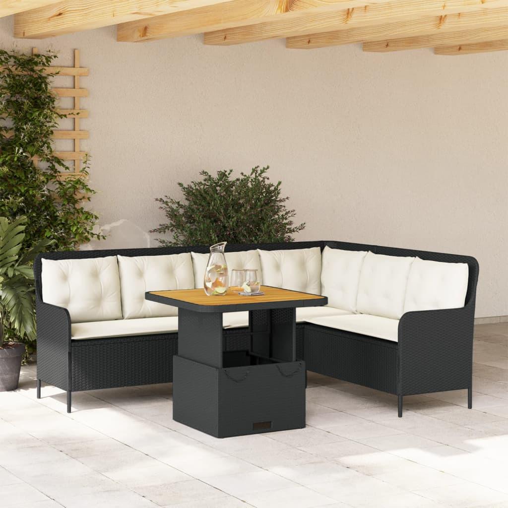 VidaXL Garten sofagarnitur poly-rattan