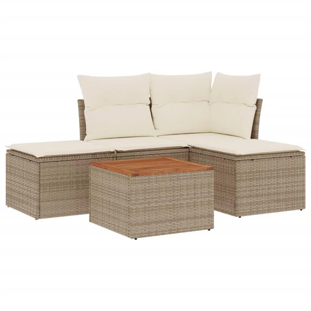 VidaXL Garten sofagarnitur poly-rattan