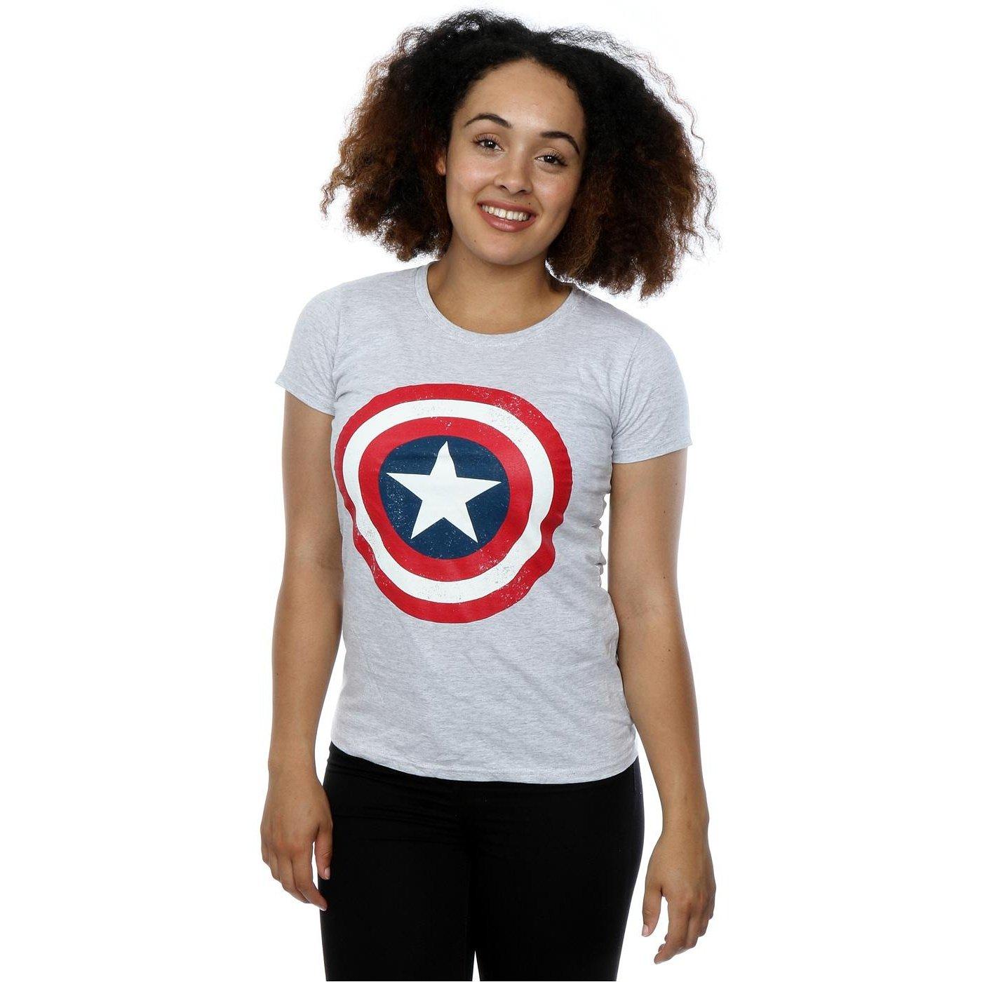 CAPTAIN AMERICA Schild Print T-Shirt