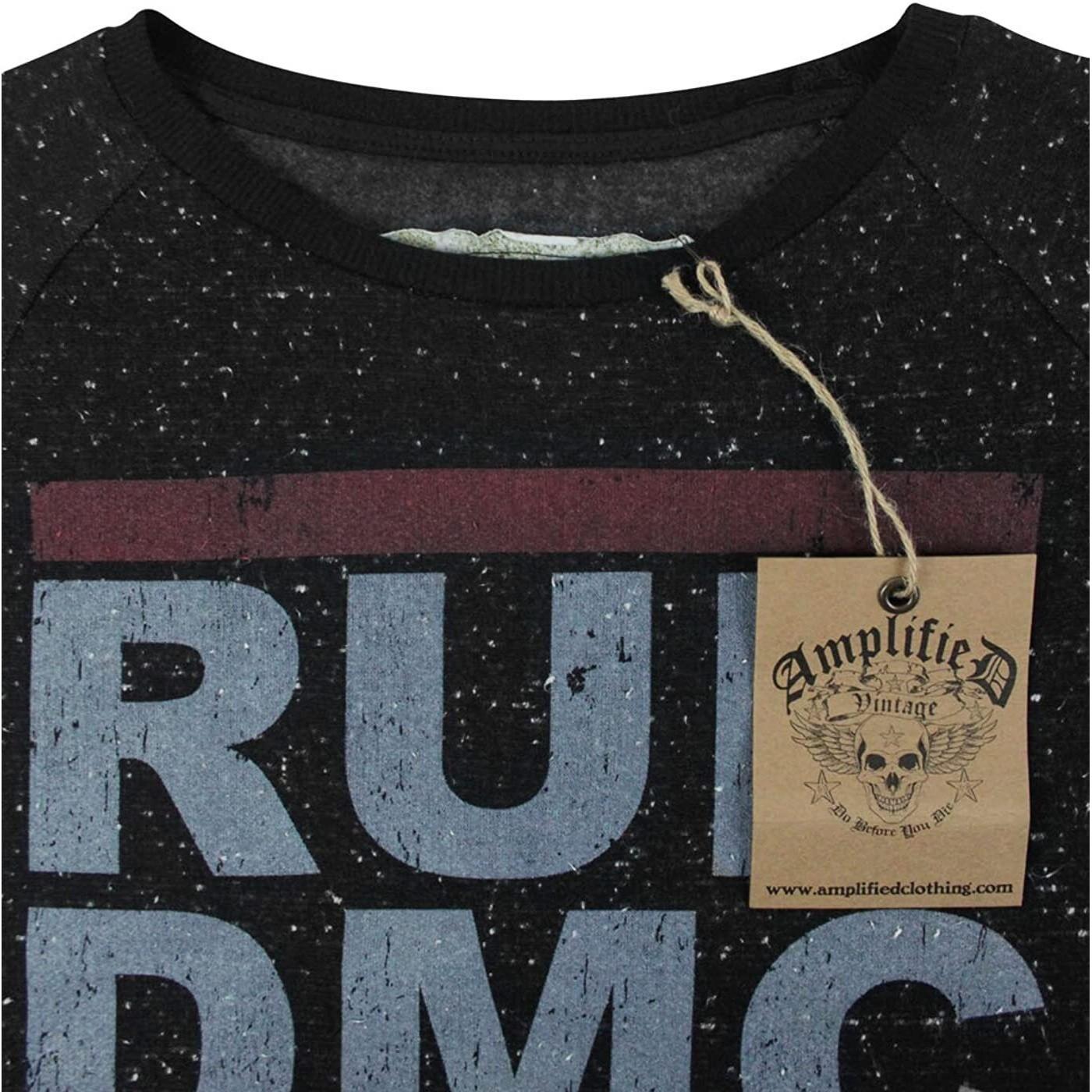 Amplified Pullover mit RunDMCLogo, gesprenkelt