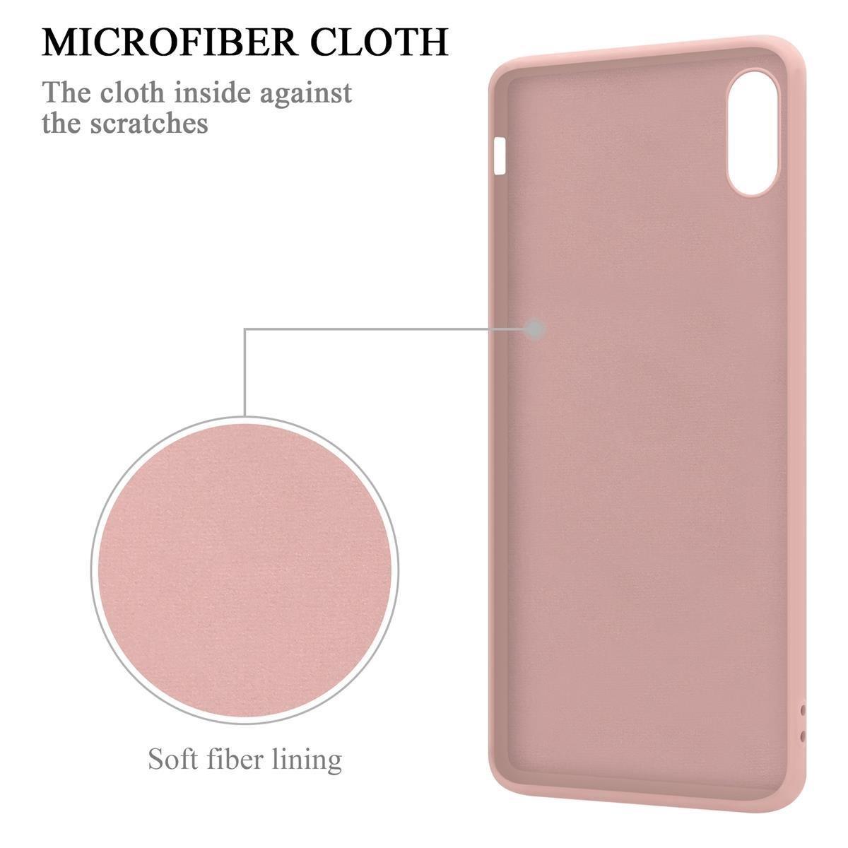 Cadorabo Hülle für Apple iPhone XR TPU Silikon mit Ring Liquid