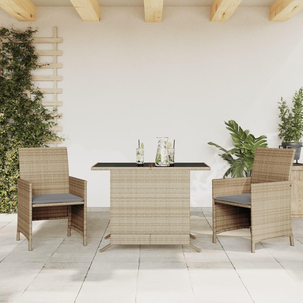 VidaXL Bistro set poly-rattan