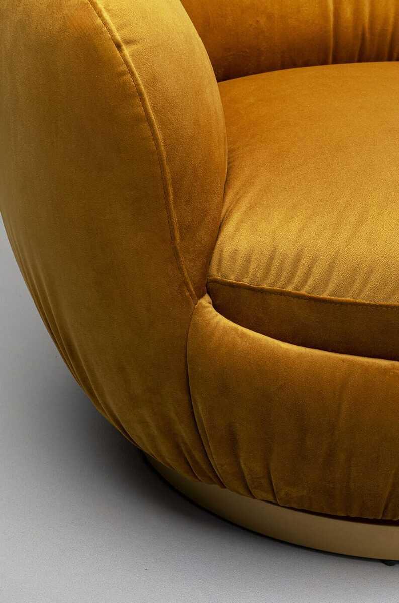 KARE Design Drehsessel Nube gelb
