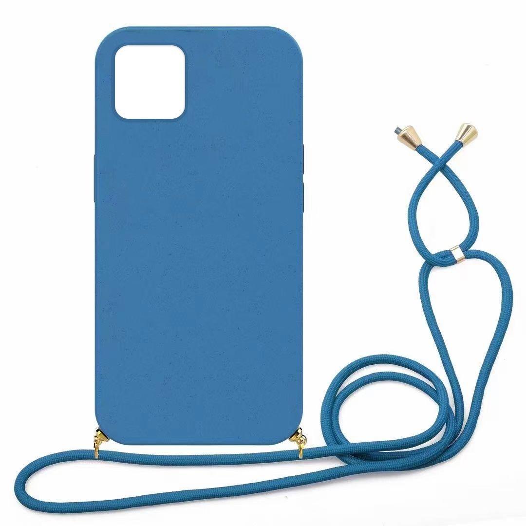 mobileup Eco Case mit Kordel iPhone 12 Pro Max - Navy