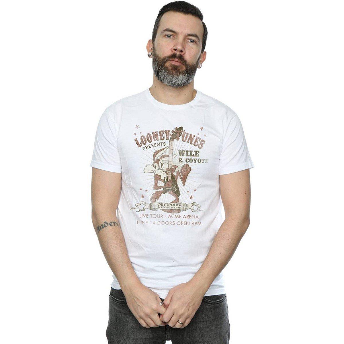 LOONEY TUNES Wile E Coyote Gitarren-Print T-Shirt