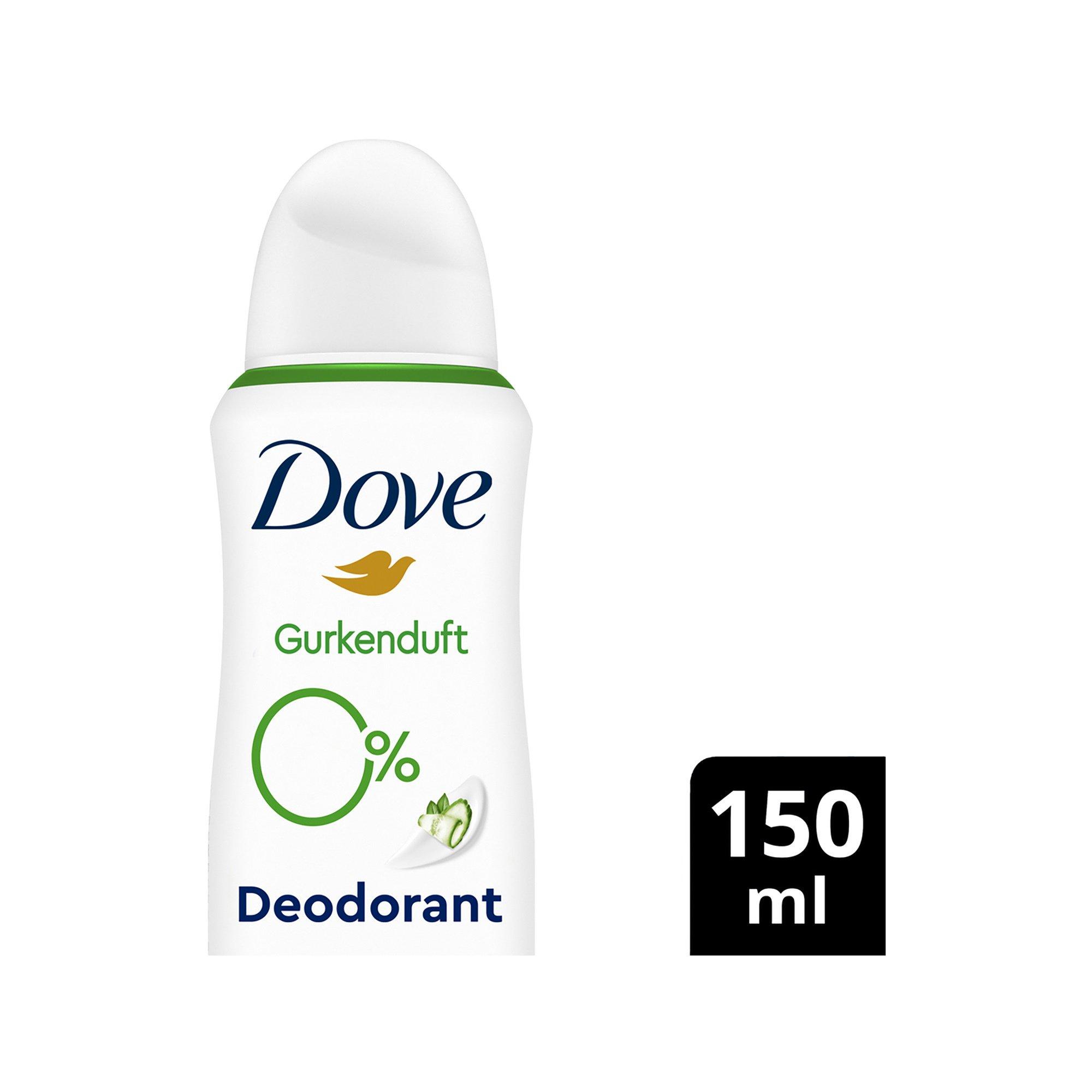 Dove Deo 0% Gurkenduft Aerosol 0% Aluminiumsalze mit Zink-Komplex Gurkenduft Deodorant-Spray