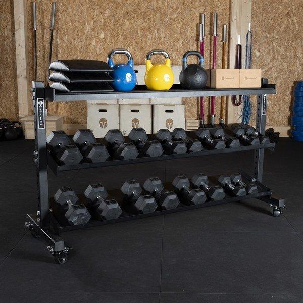 GladiatorFit Universelle Multifunktionsablage mit Rollen