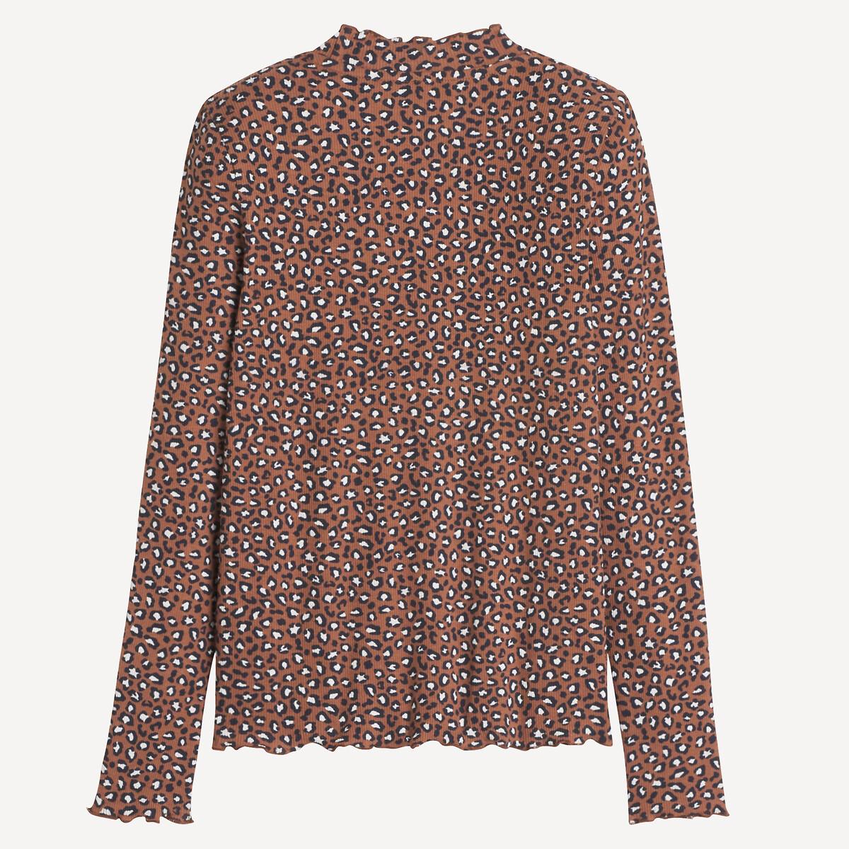 La Redoute Collections Langarmshirt mit Leopardenmuster