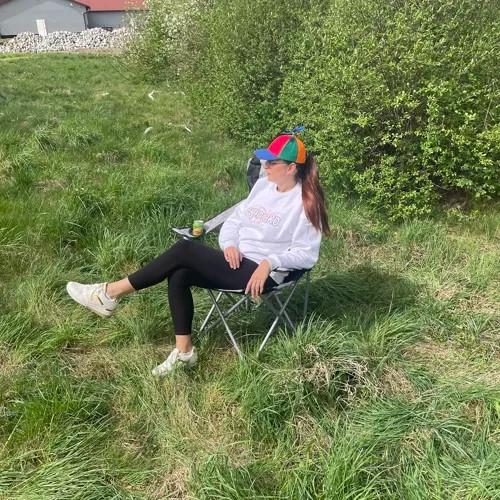 Trizand Schwarz-grauer Angelstuhl 23674