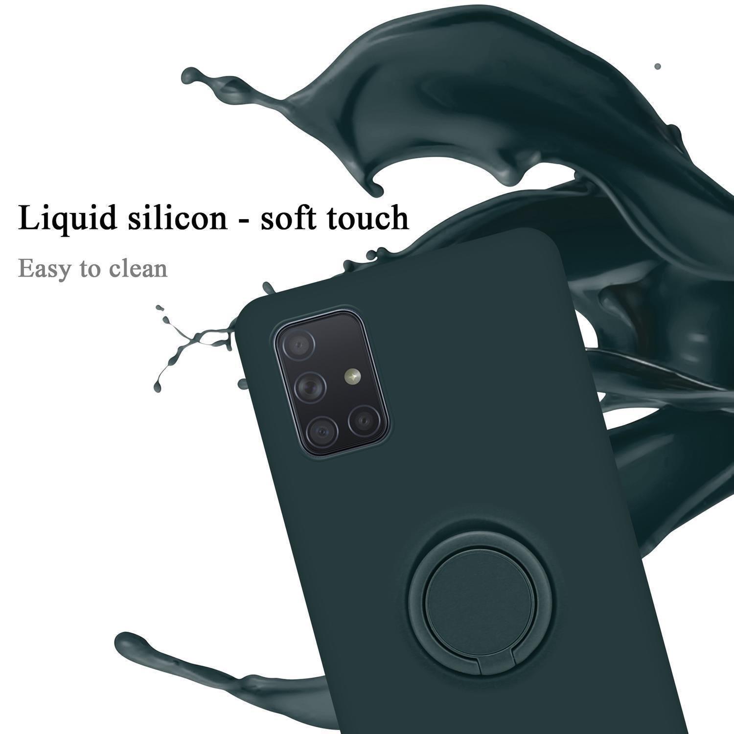 Cadorabo Hülle für Samsung Galaxy A71 4G TPU Silikon mit Ring Liquid