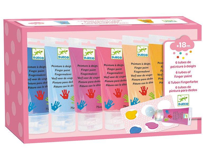 Djeco DJ09000 Die Farben-Für die Kleinen, gemischt, 75 ml (6er Pack)