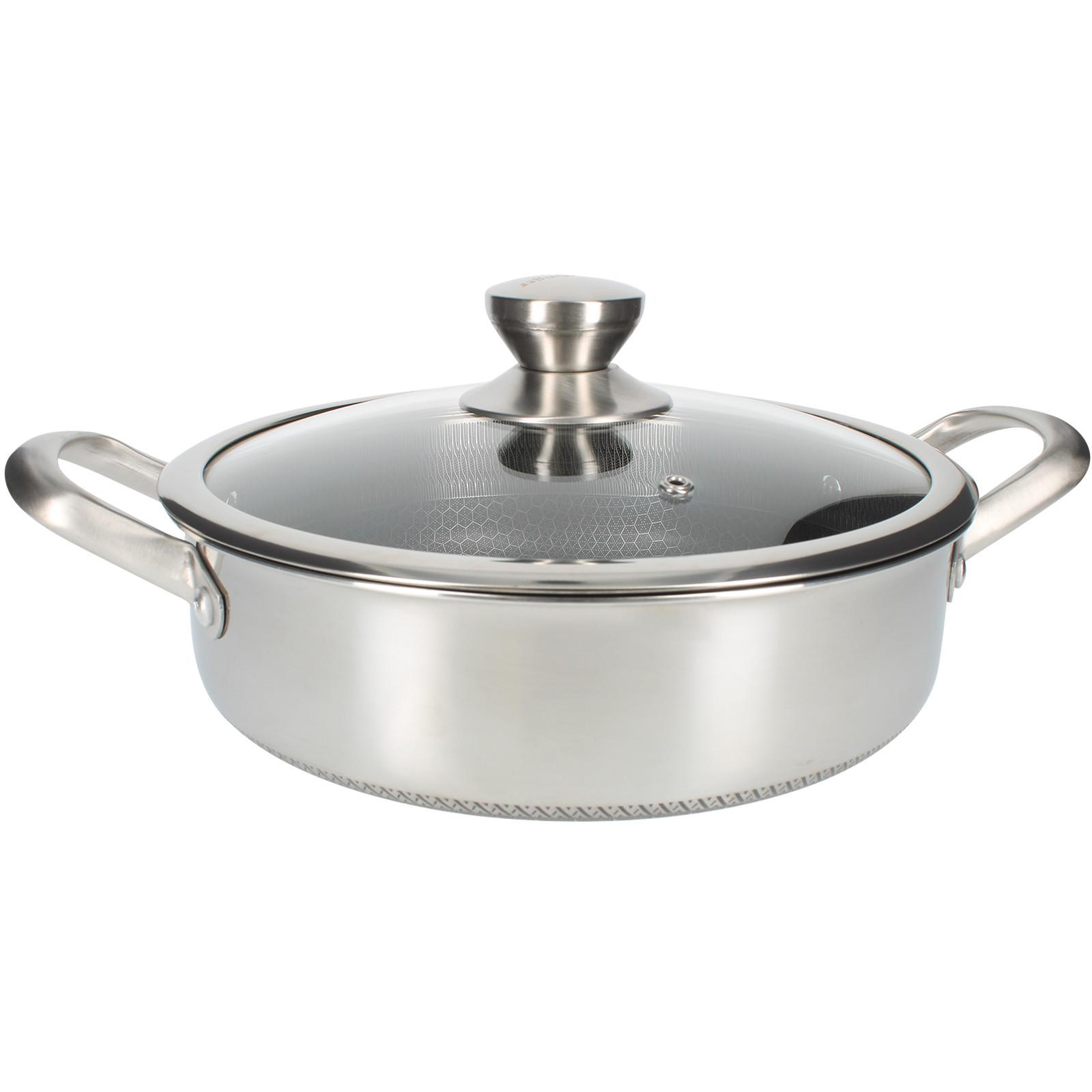 Cheffinger Premium Sauter Pfanne mit Deckel 28cm