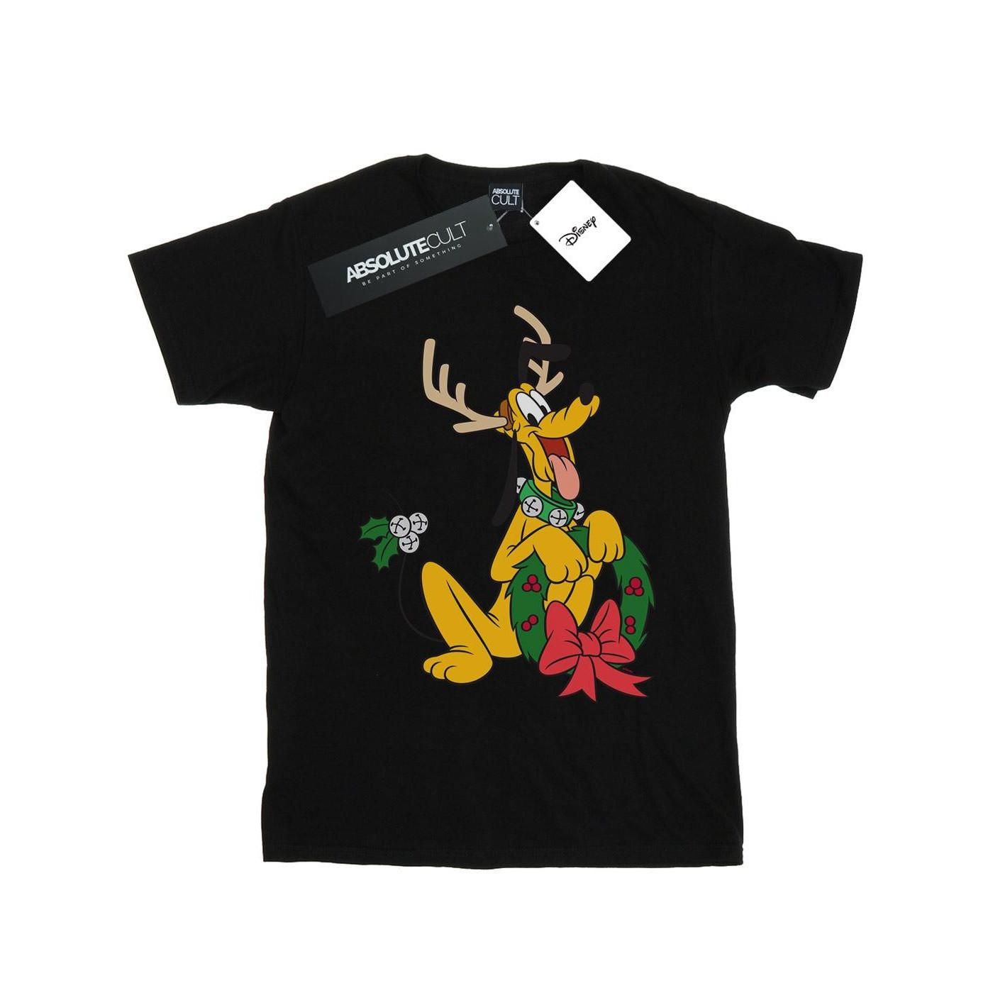 Disney Pluto Christmas Antlers T-Shirt