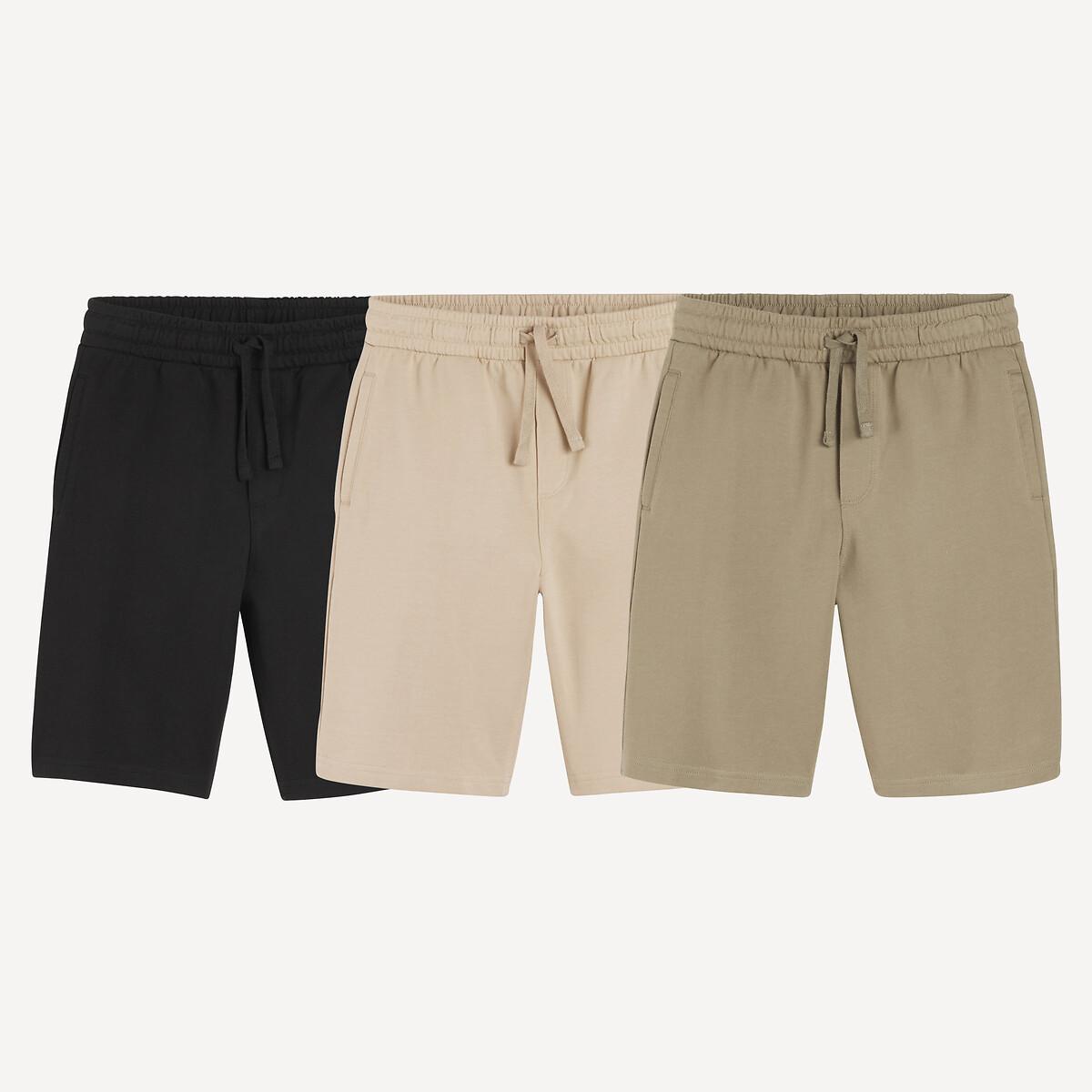 La Redoute Collections 3er-Pack Bermudas aus Sweatware