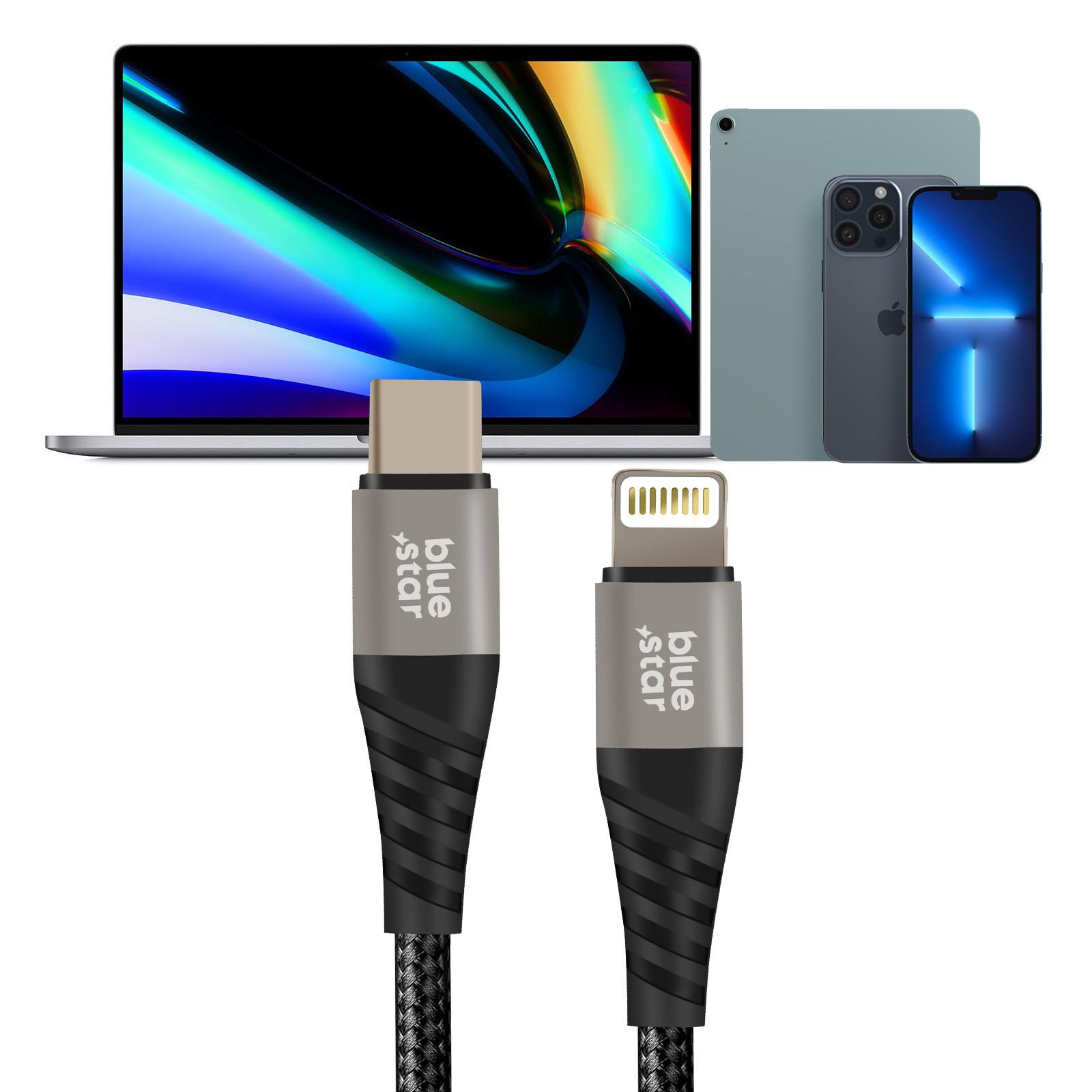 BLUE STAR USB-C / Lightning Kabel 2.4A Blue Star