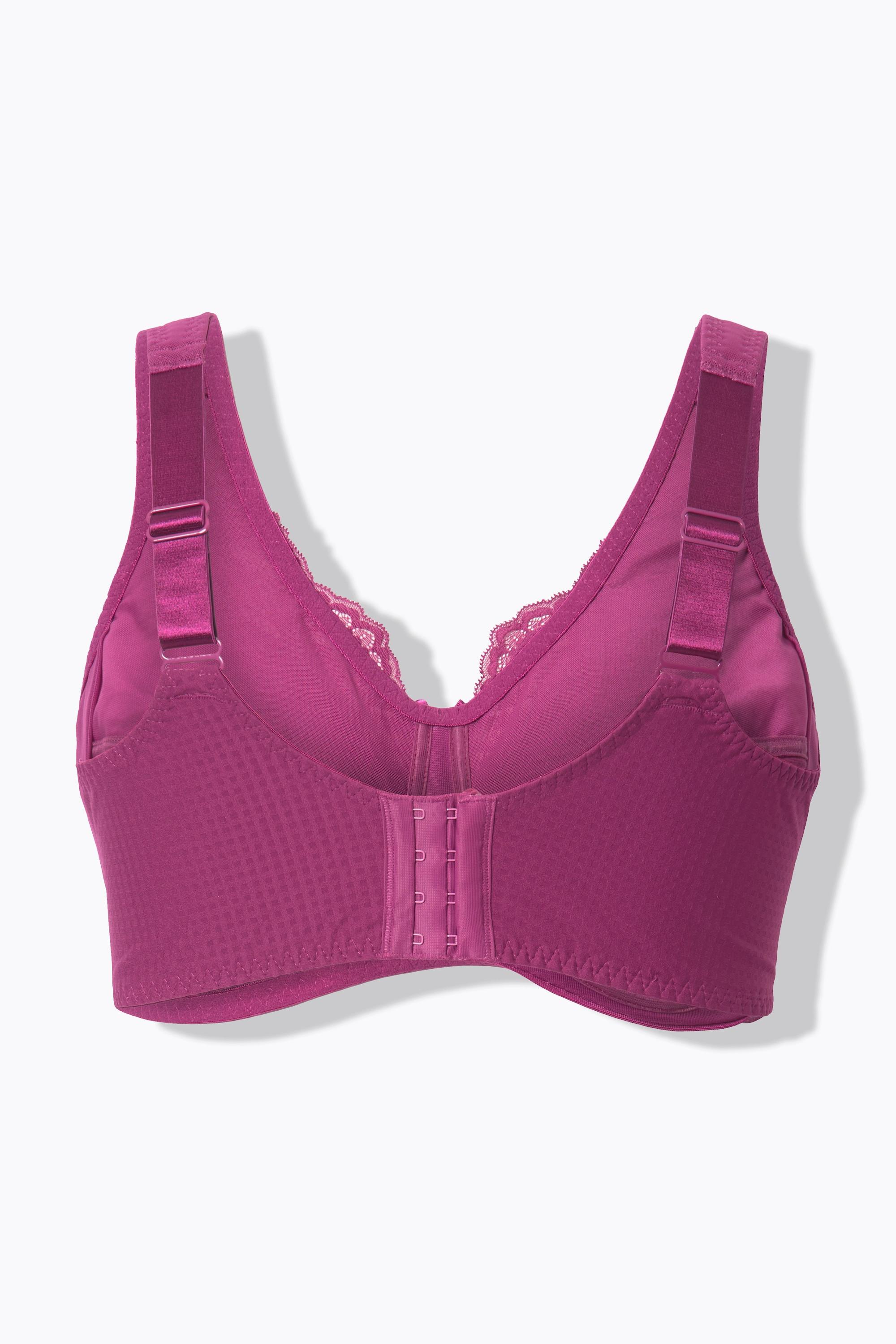 Ulla Popken Entlastungs-BH, ohne Bügel, Spitze, Cup C - G