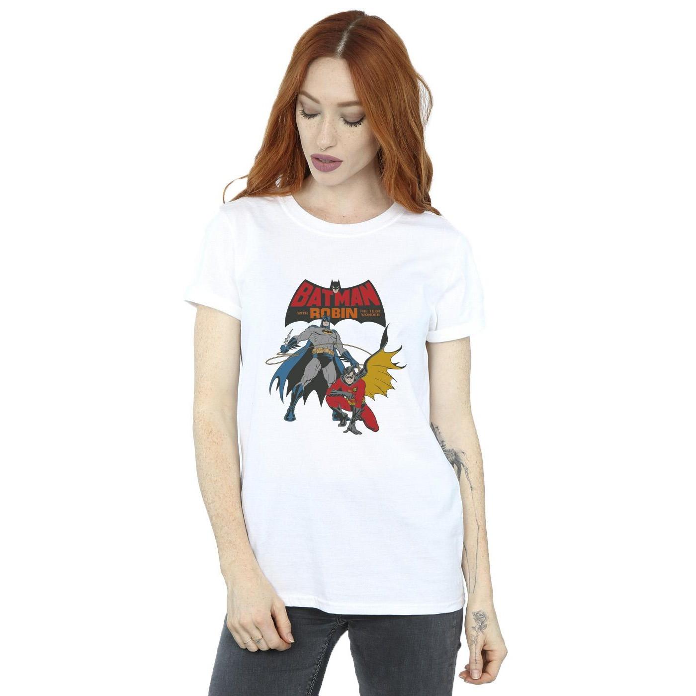 DC COMICS Batman und Robin bedrucktes T-Shirt