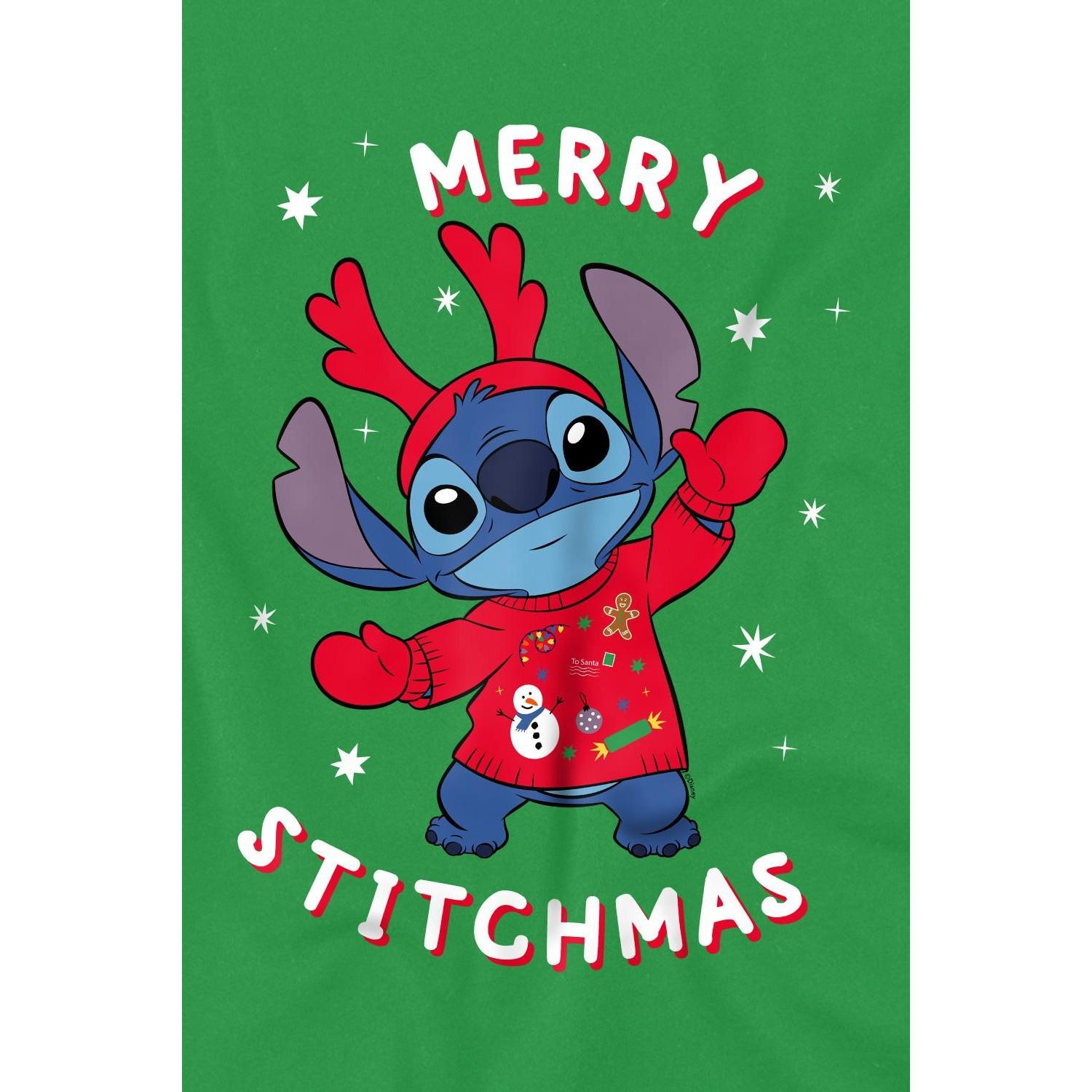 Lilo & Stitch Merry Stitchmas Grafik T-Shirt