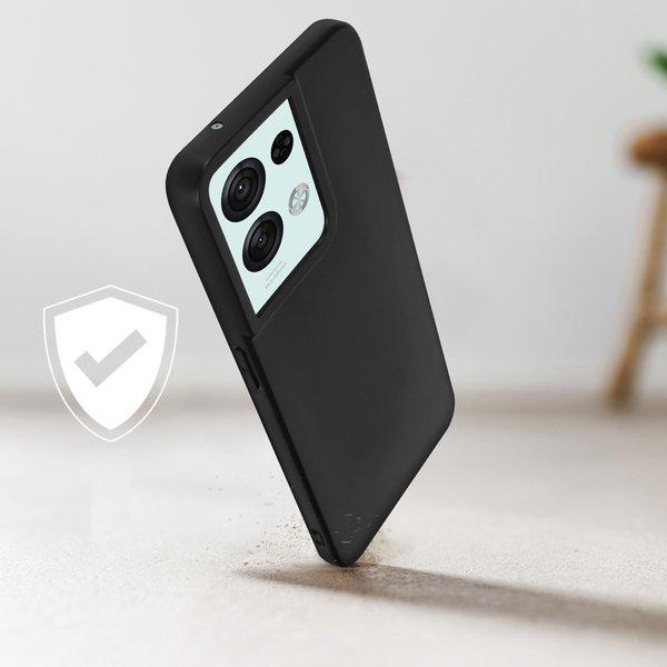 Avizar Handyhülle Oppo Reno 8 Pro 5G Schwarz