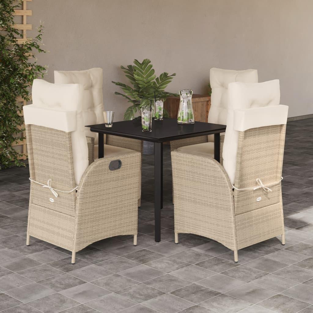 VidaXL Garten essgruppe poly-rattan