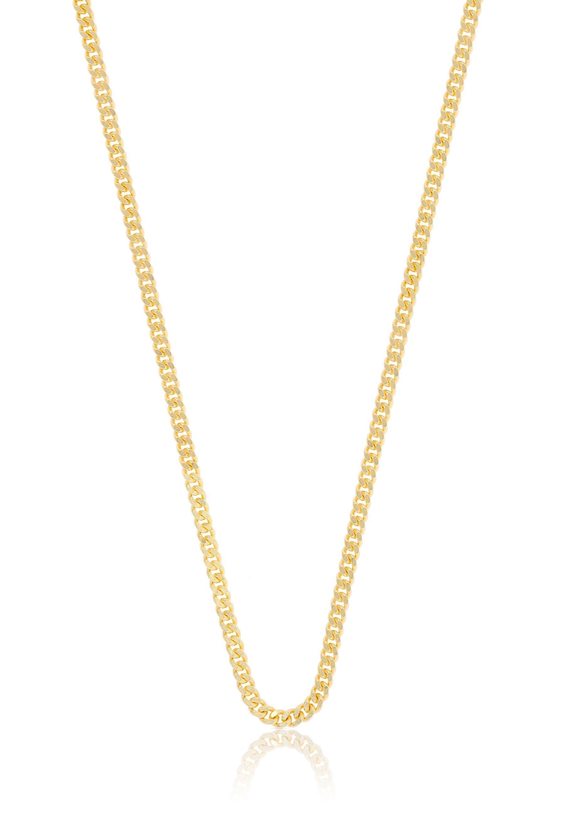 MUAU Schmuck Collier Panzer Gelbgold 750, 2.1mm, 60cm