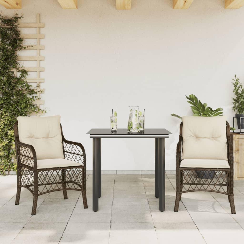 VidaXL Bistro set poly-rattan