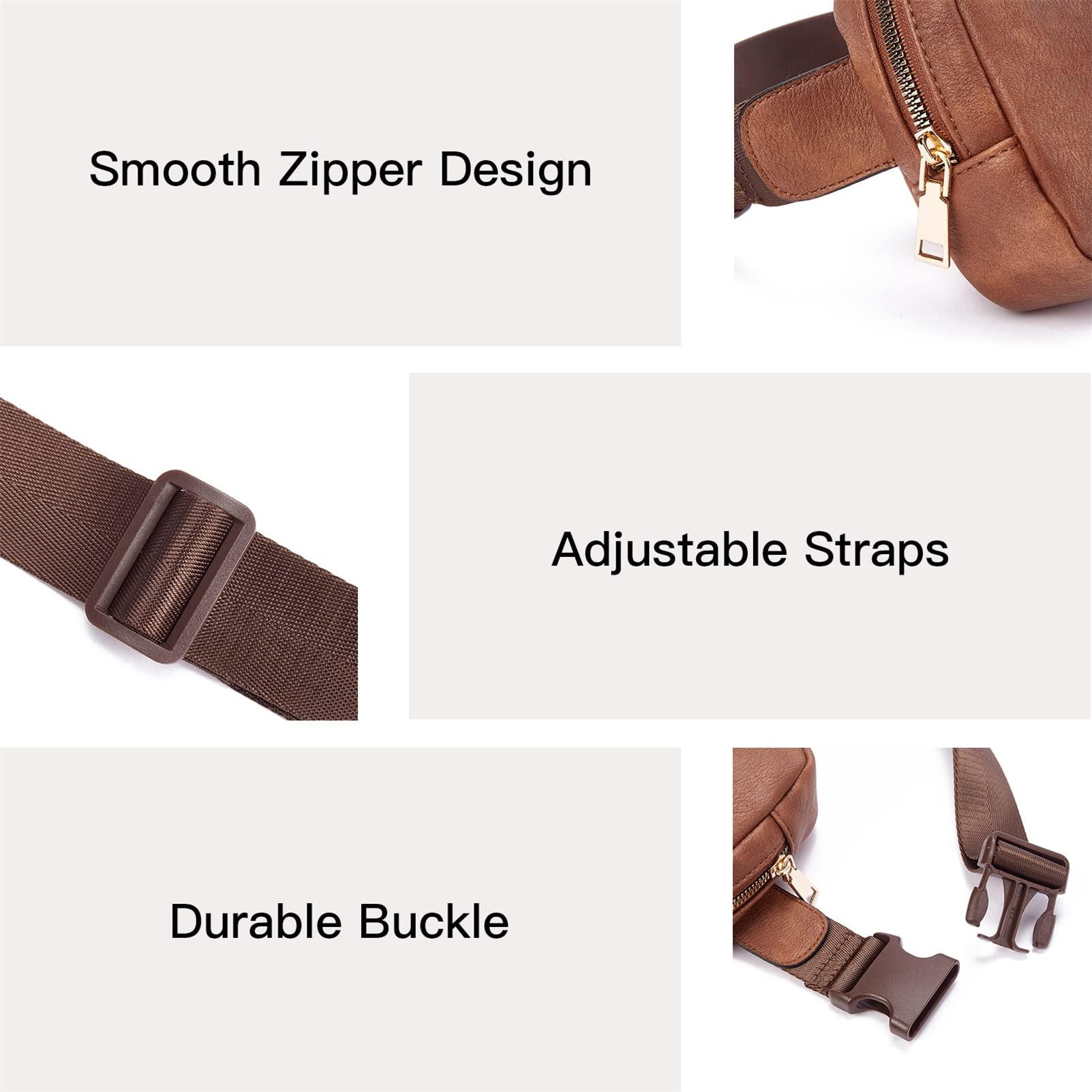 Only-bags.store Gürteltasche, PU-Leder Crossbody Tasche Umhängetasche Gürteltasche, PU-Leder Crossbody Tasche Umhängetasche