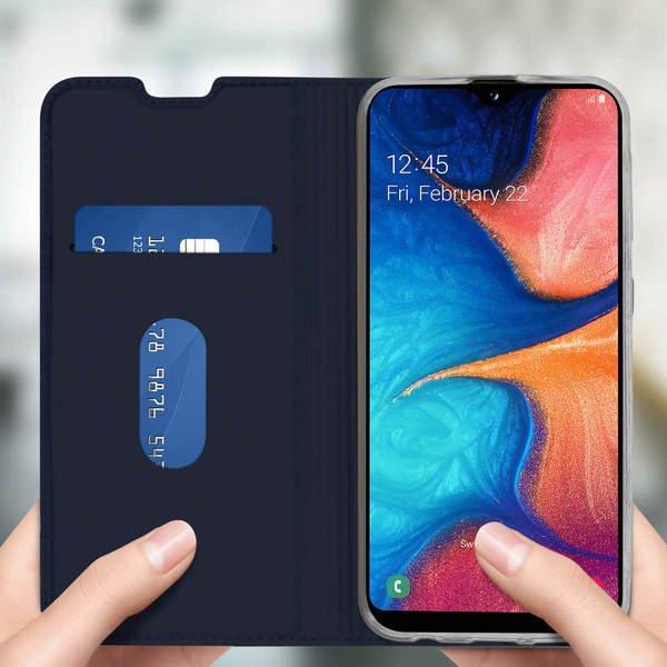 Avizar Schickes Cover Galaxy A20e Dunkelblau