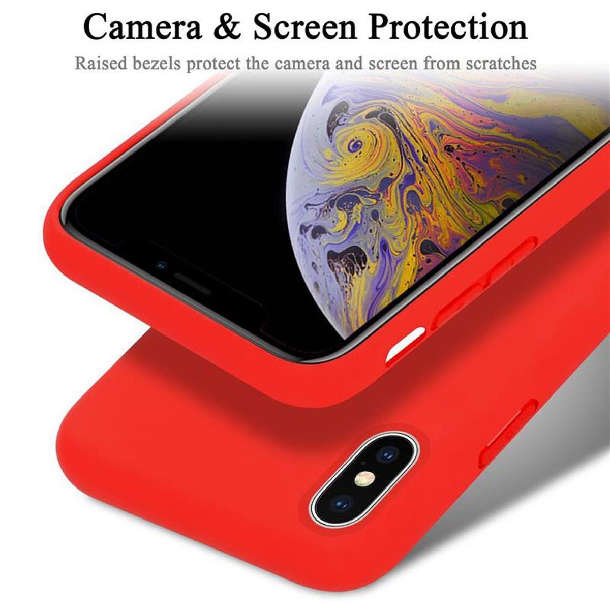 Cadorabo Hülle für Apple iPhone X / XS TPU Silikon Liquid