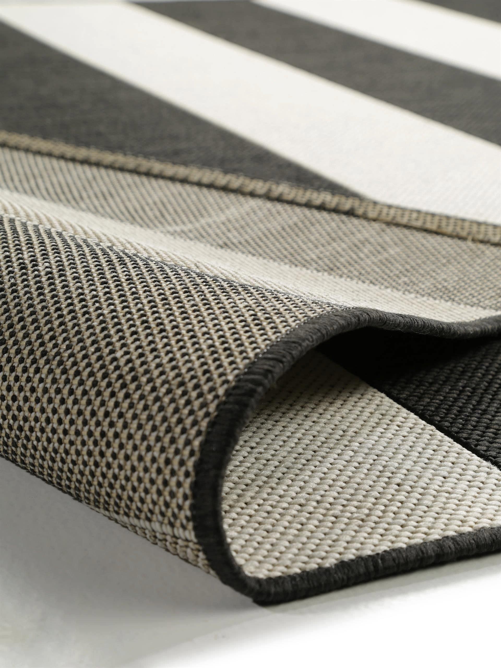 Benuta In- & Outdoor-Teppich Metro Schwarz