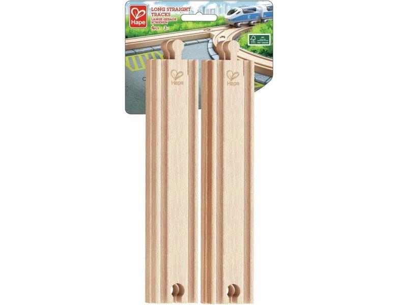 Hape Eisenbahn Lange, gerade Schienen (4Teile)