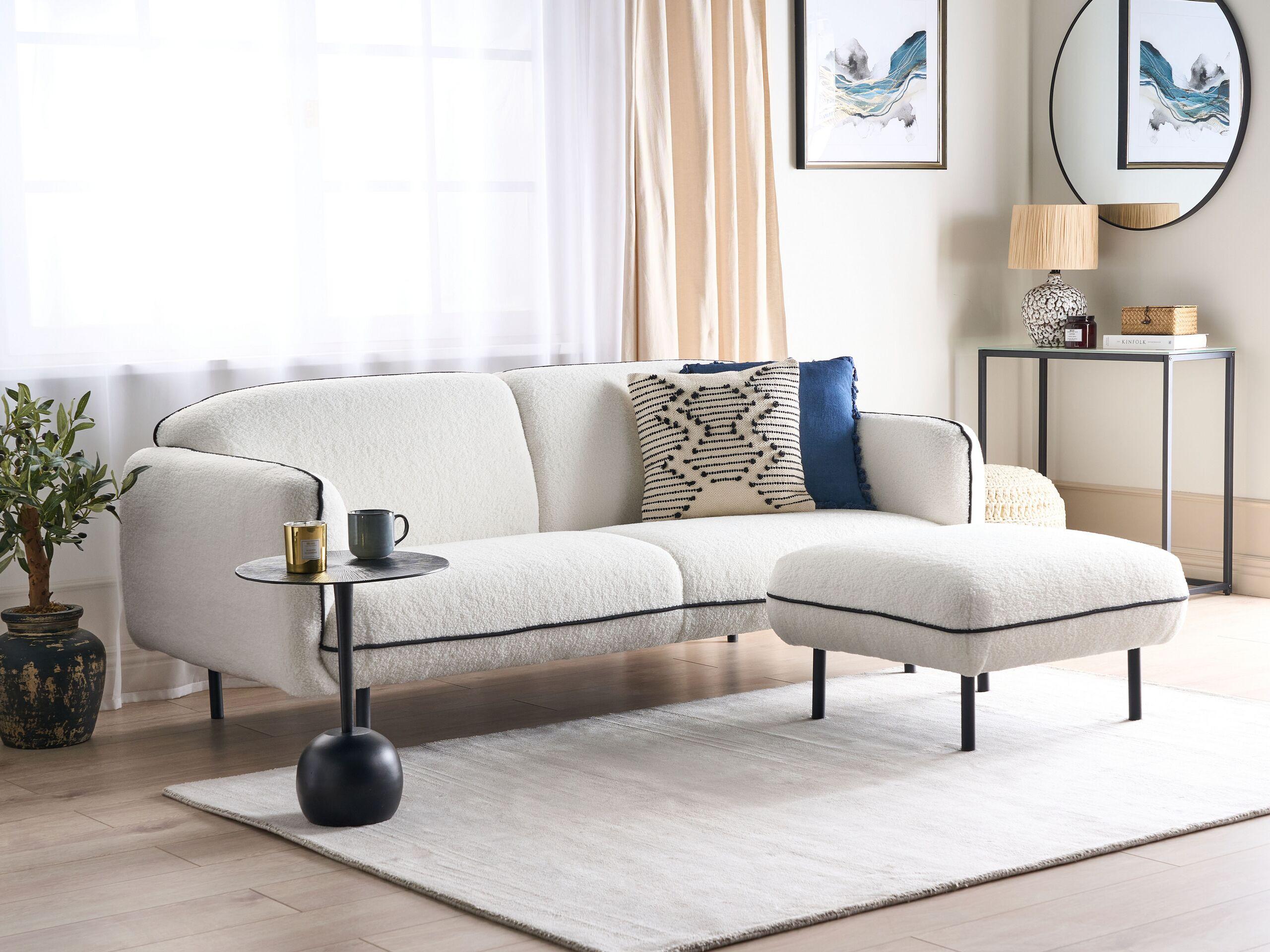 Beliani 3 Sitzer Sofa aus Bouclé Retro TONSBERG