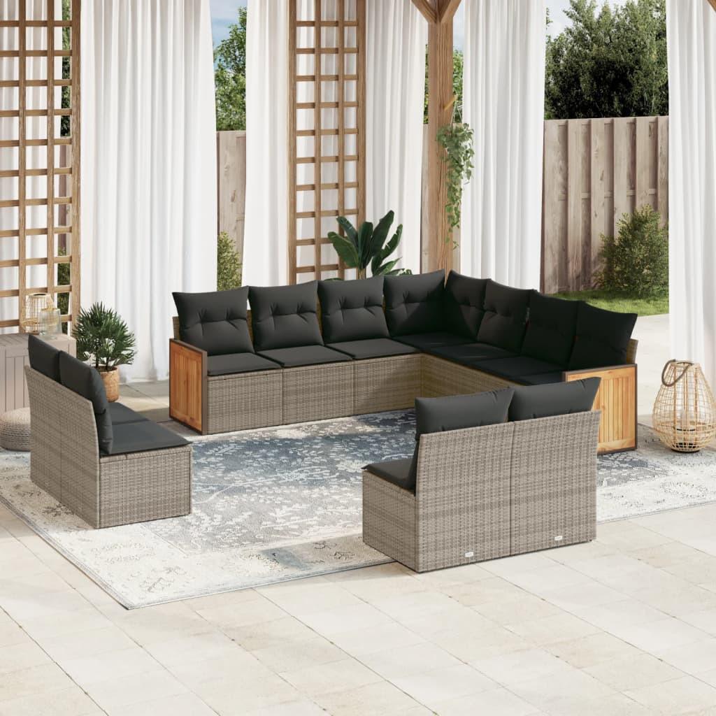 VidaXL Garten sofagarnitur poly-rattan