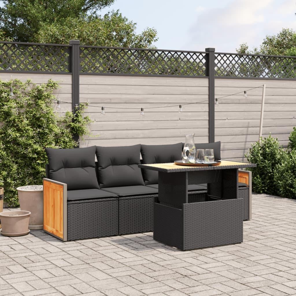 VidaXL Garten sofagarnitur poly-rattan