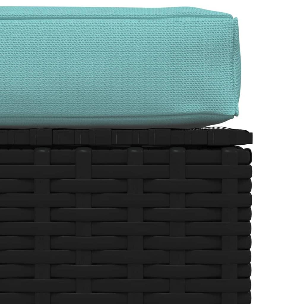 VidaXL Garten fußhocker poly-rattan