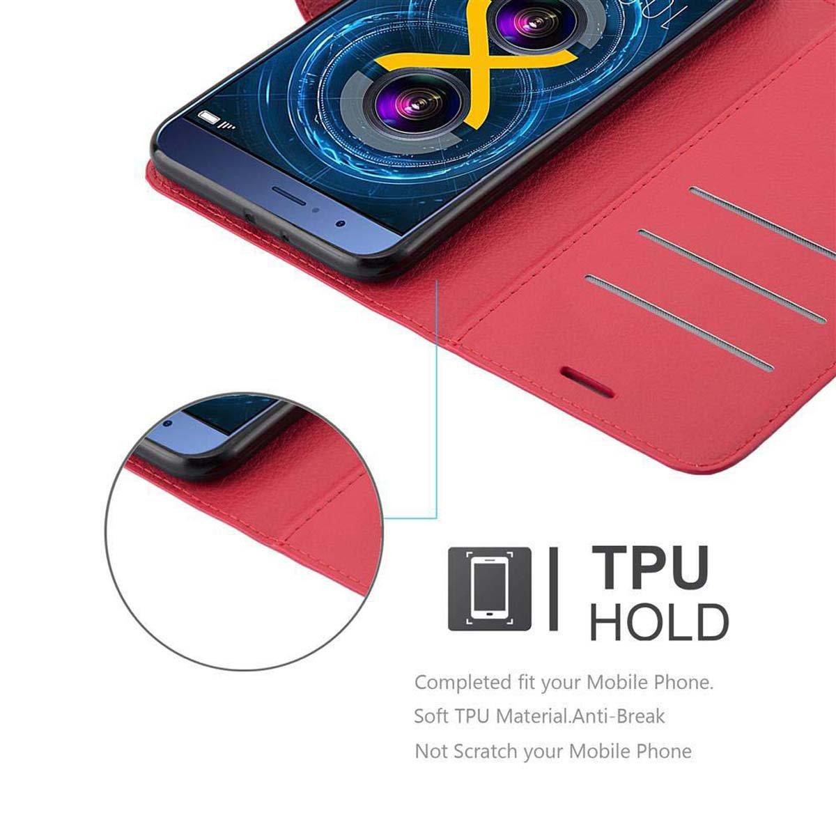 Cadorabo Hülle für Honor V9 Standfunktion, Kartenfach