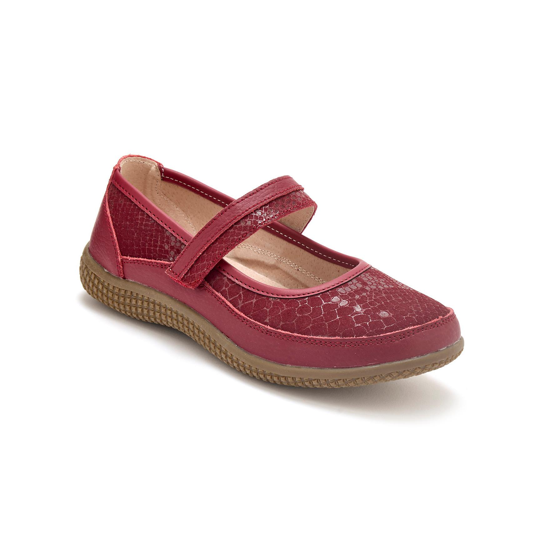 Pédiconfort damen-ballerinas aus leder mit luftsohle