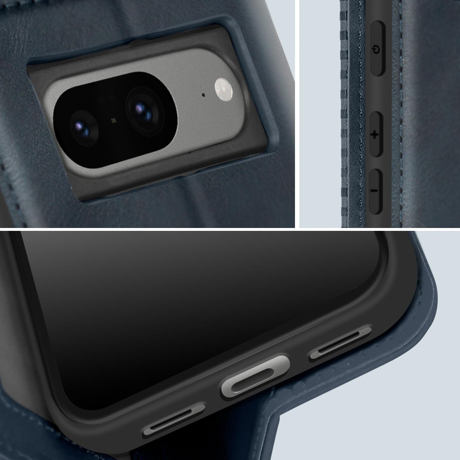 Avizar Google Pixel 8 Klappetui Dunkelblau